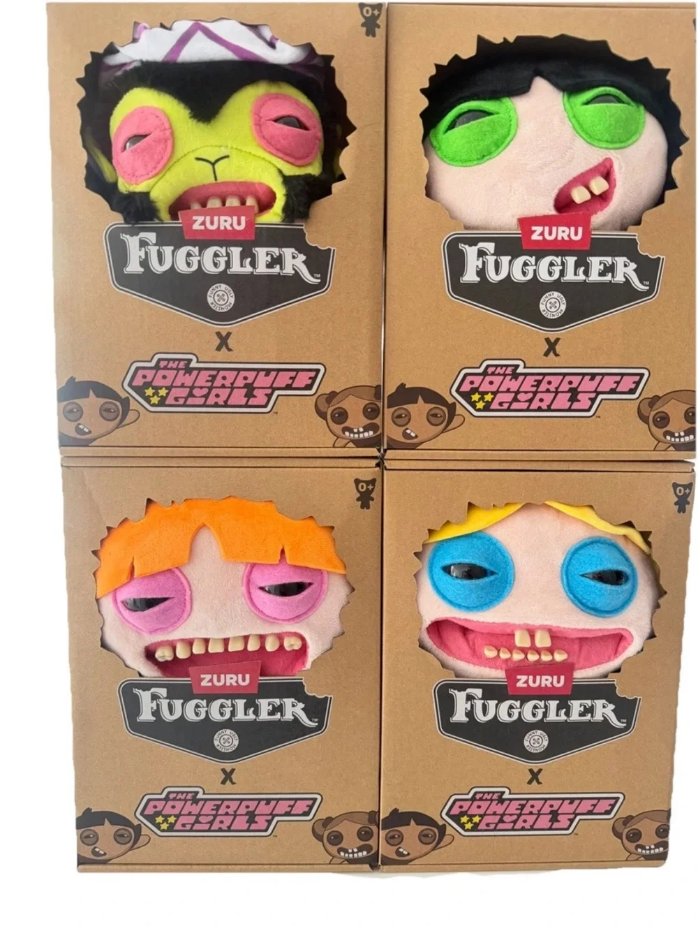 ZURU Fuggler x Powerpuff Girls Complete Set of 4 Plush New Sealed